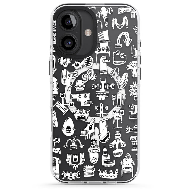 iPhone 16 Pro Max Weird Friends Black Impact Phone Case