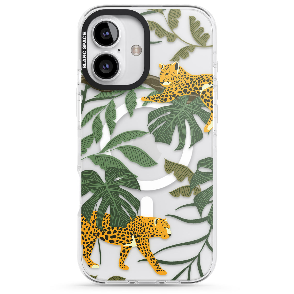 Two Jaguars & Foliage Jungle Cat Pattern