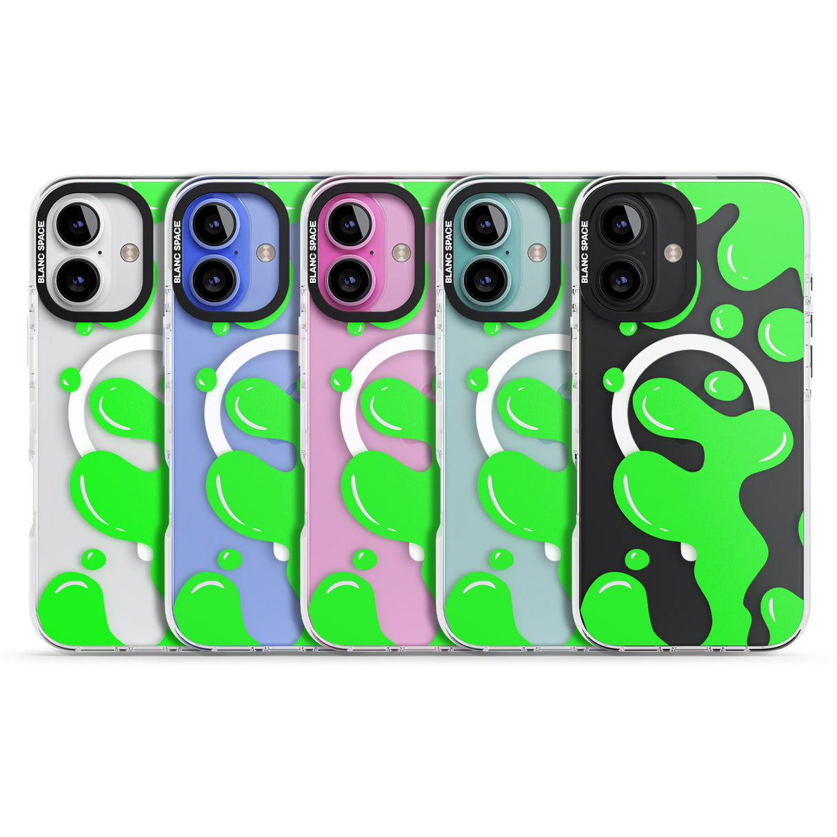 iPhone 16 Pro Max Green Lava Lamp Black Impact Phone Case