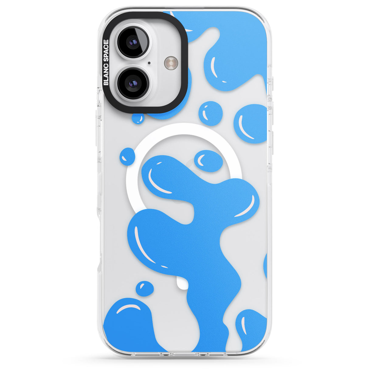 iPhone 16 Pro Max Blue Lava Lamp Black Impact Phone Case