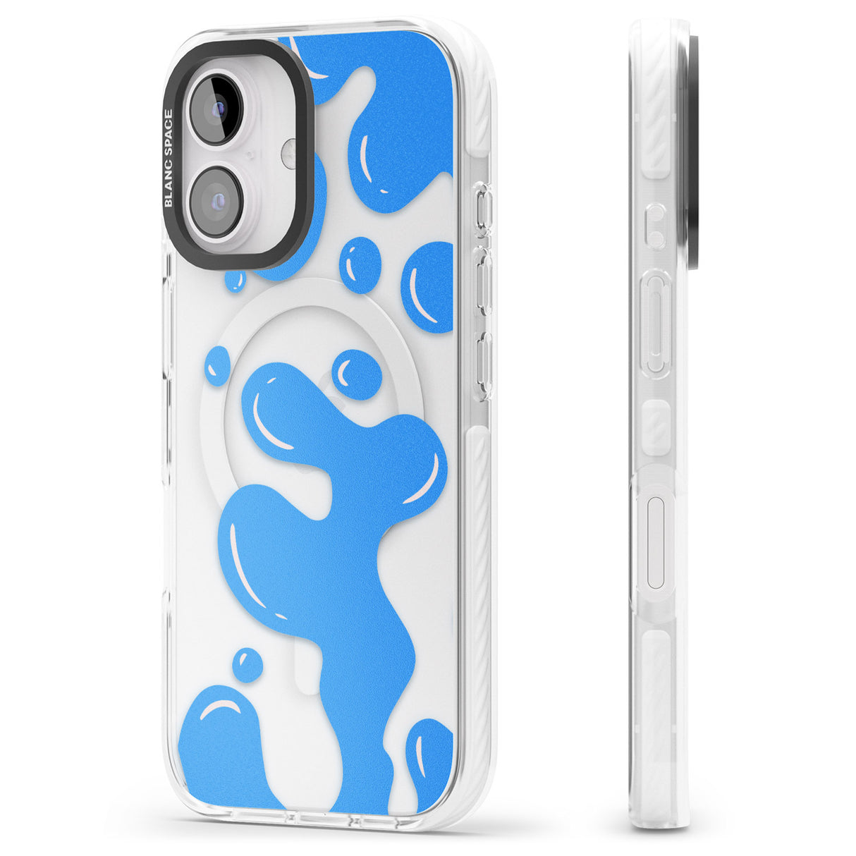 iPhone 16 Pro Max Blue Lava Lamp Black Impact Phone Case