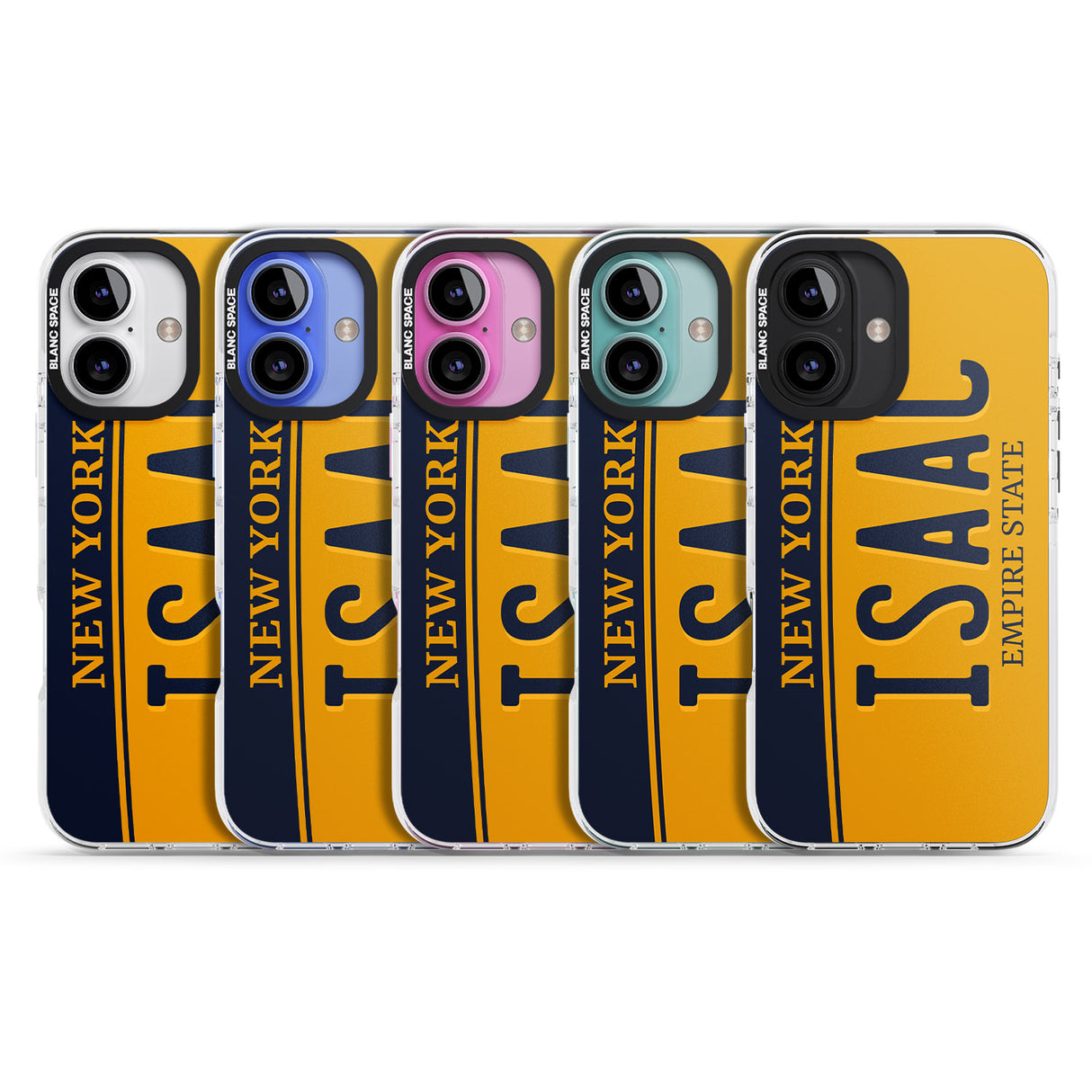 iPhone 16 Pro Max New York License Plate Black Impact Phone Case