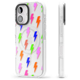 iPhone 16 Pro Max Rainbow Pop Lightning Black Impact Phone Case