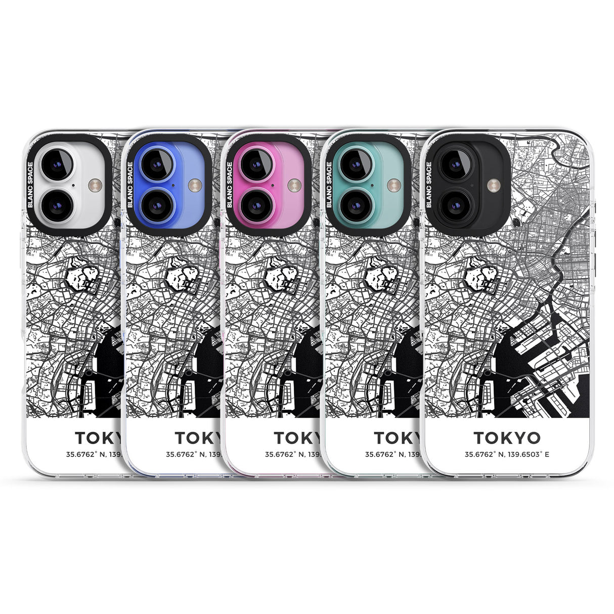 iPhone 16 Pro Max Map of Tokyo, Japan Black Impact Phone Case