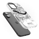 iPhone 16 Pro Max Map of Seoul, South Korea Black Impact Phone Case