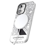 iPhone 16 Pro Max Map of Liverpool, England Black Impact Phone Case