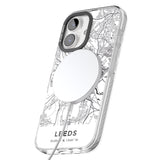 iPhone 16 Pro Max Map of Leeds, England Black Impact Phone Case