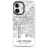 iPhone 16 Pro Max Map of Las Vegas, Nevada Black Impact Phone Case