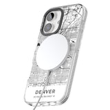 iPhone 16 Pro Max Map of Denver, Colorado Black Impact Phone Case