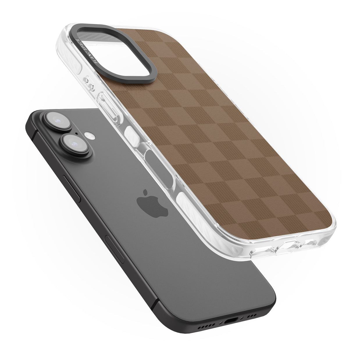 iPhone 16 Pro Max CHOCOLATE CHECKERED Black Impact Phone Case + Magsafe