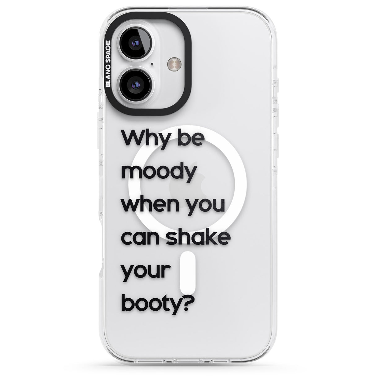 iPhone 16 Pro Max Why be moody? Black Impact Phone Case