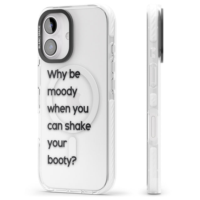 iPhone 16 Pro Max Why be moody? Black Impact Phone Case