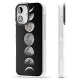 iPhone 16 Pro Max Phases Of The Moon Black Impact Phone Case