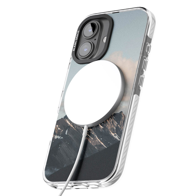 iPhone 16 Pro Max Mountain Range Photograph Black Impact Phone Case