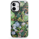 iPhone 16 Pro Max Colourful Succulents Photograph Black Impact Phone Case