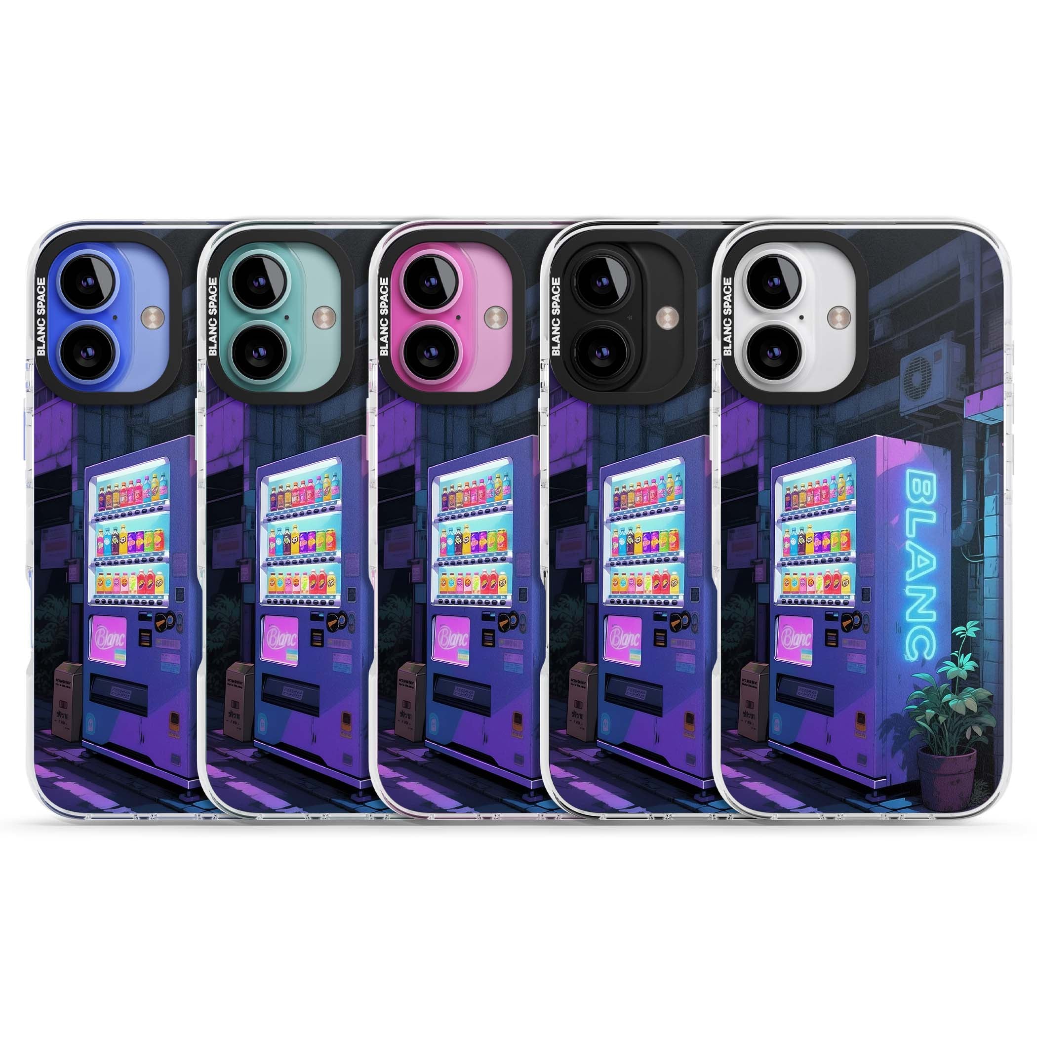 Shibuya Glow Japanese iPhone case featuring a glowing Tokyo vending machine, neon signage, and moody purple alleyway | Impact Magsafe case for iPhone 16, iPhone 16 Plus
