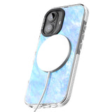 iPhone 16 Pro Max Iridescent Crystal Marble Black Impact Phone Case