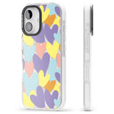 iPhone 16 Pro Max Pastel Hearts Black Impact Phone Case