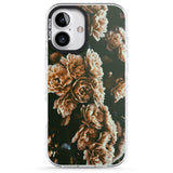 iPhone 16 Pro Max White Peonies - Real Floral Photographs Black Impact Phone Case