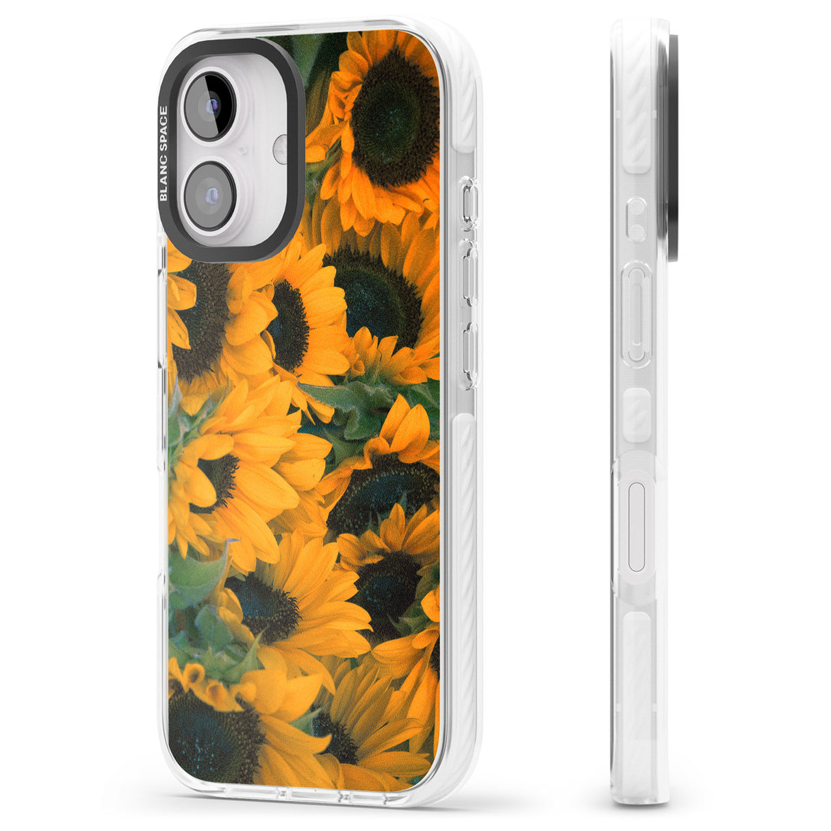 iPhone 16 Pro Max Sunflowers Black Impact Phone Case