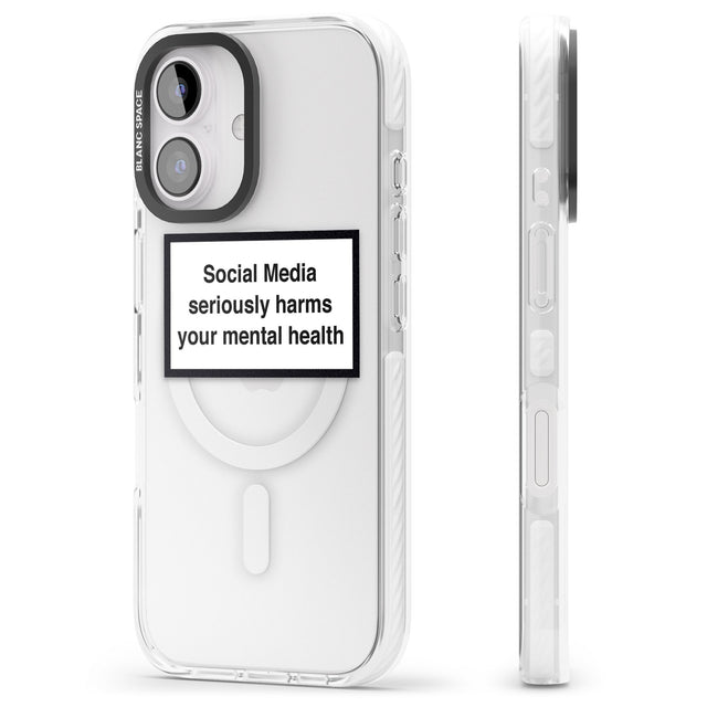 iPhone 16 Pro Max Social Media Quote Black Impact Phone Case