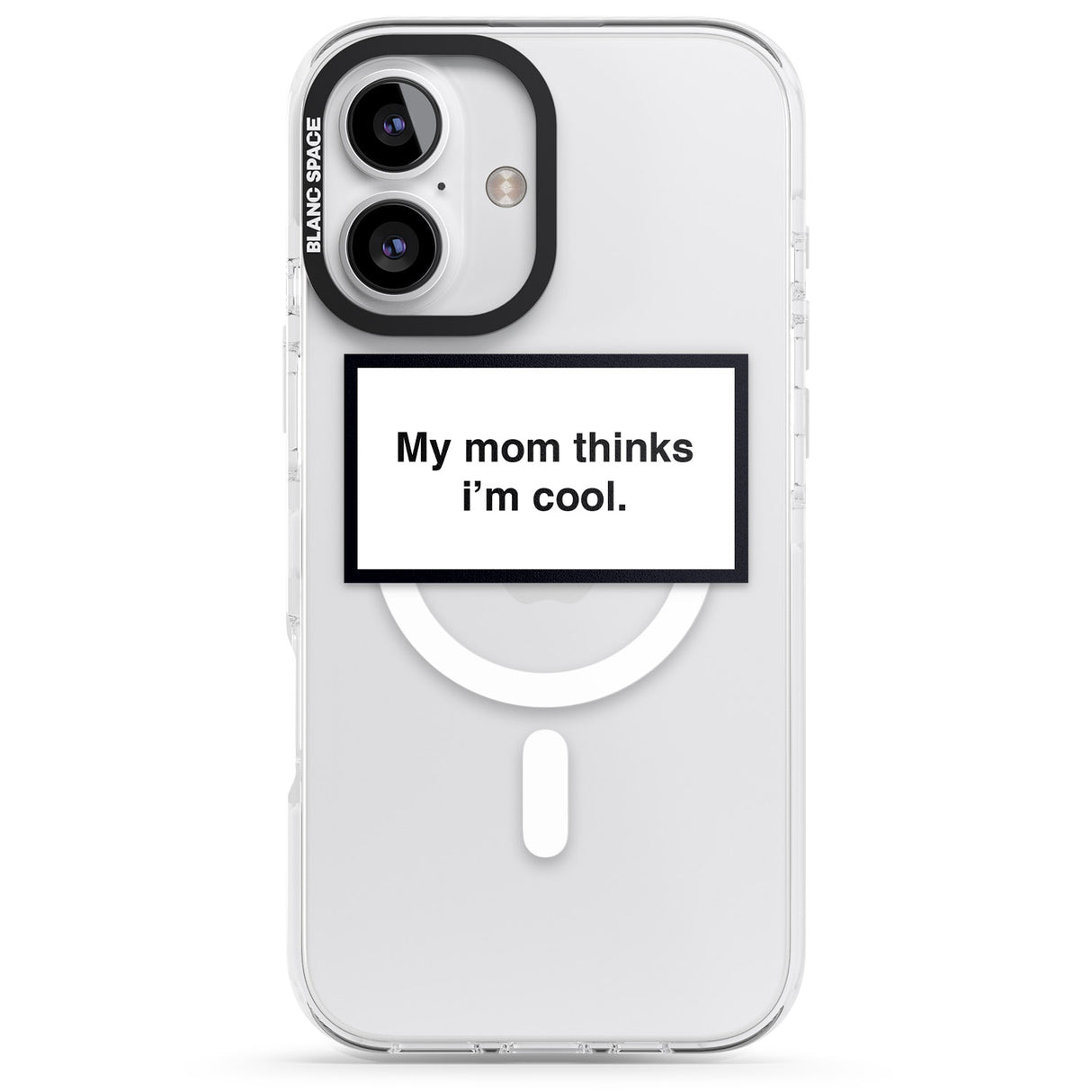 iPhone 16 Pro Max My Mom Thinks i'm Cool Black Impact Phone Case