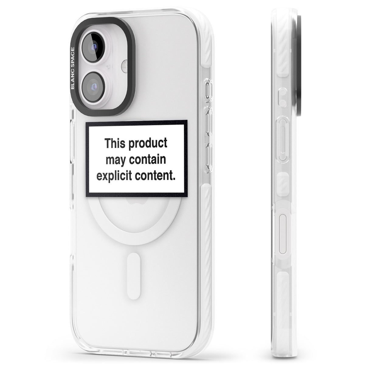 iPhone 16 Pro Max Contains Explicit Content Black Impact Phone Case