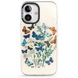 iPhone 16 Pro Max European Butterflies Black Impact Phone Case