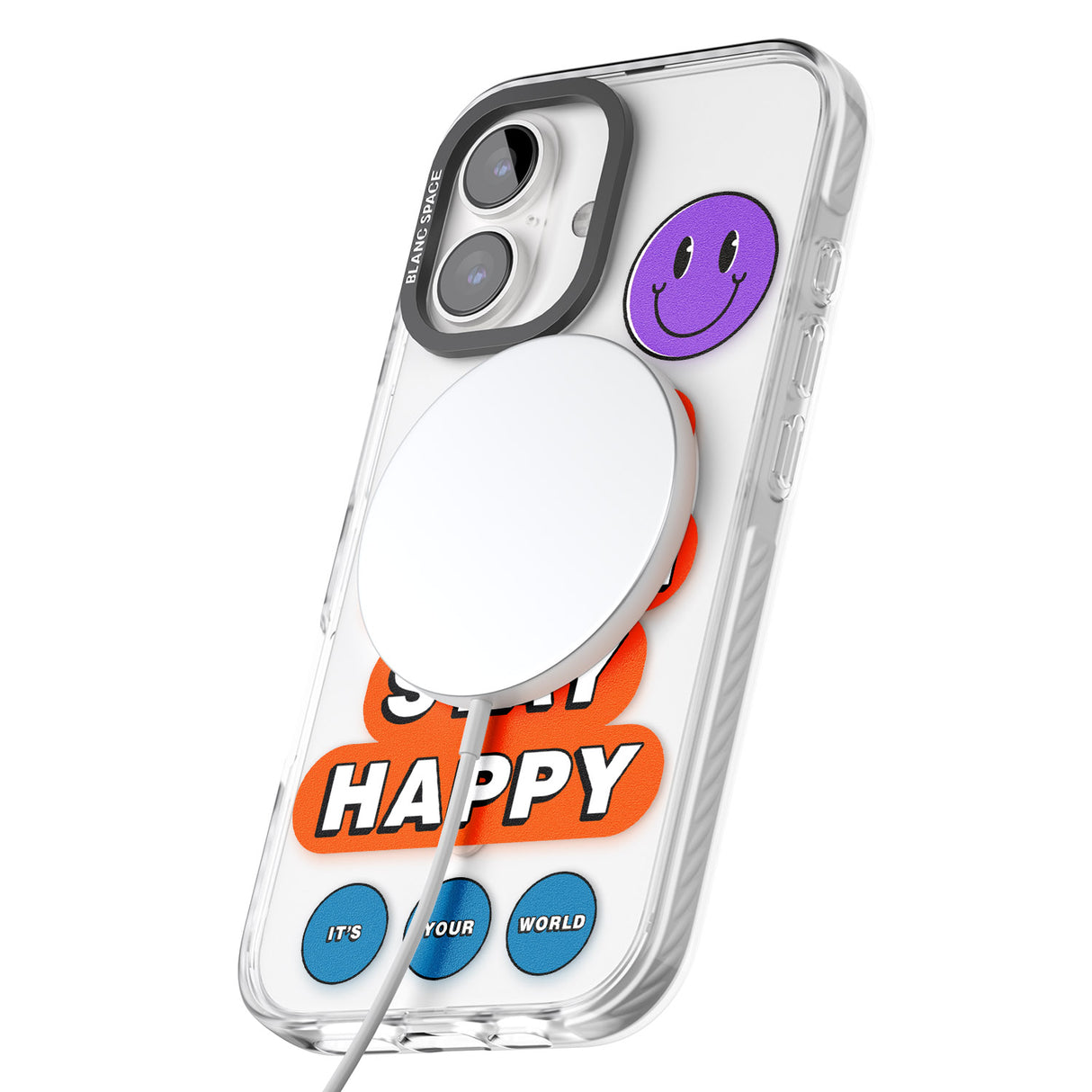 iPhone 16 Keep Going Stay Happy Clear Impact Phone Case