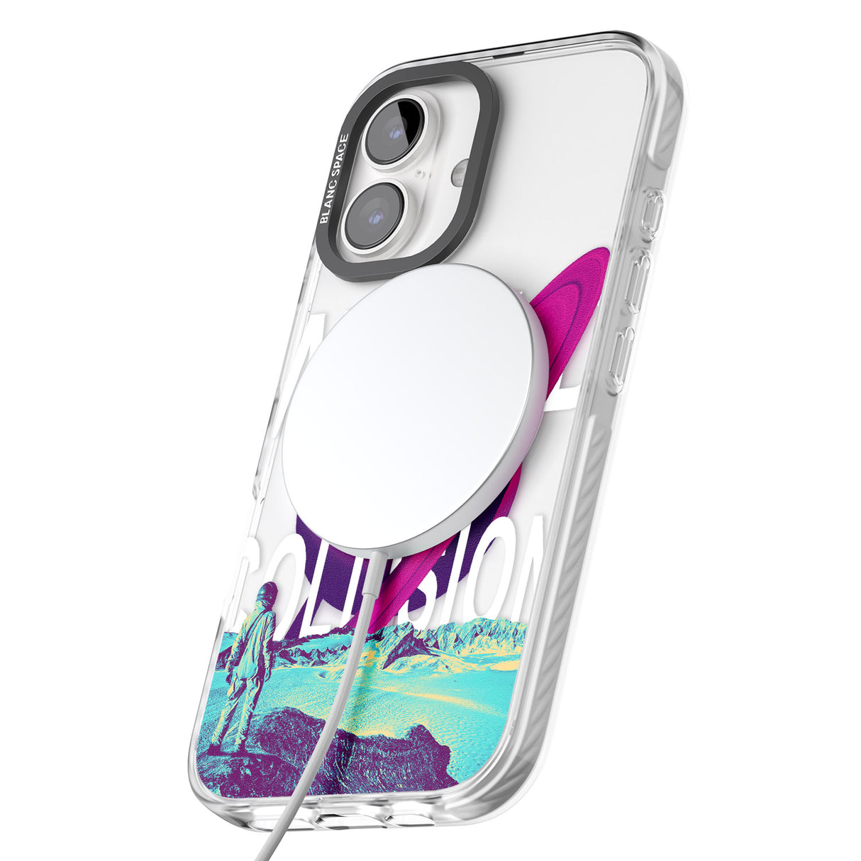 iPhone 16 World Collision Clear Impact Phone Case