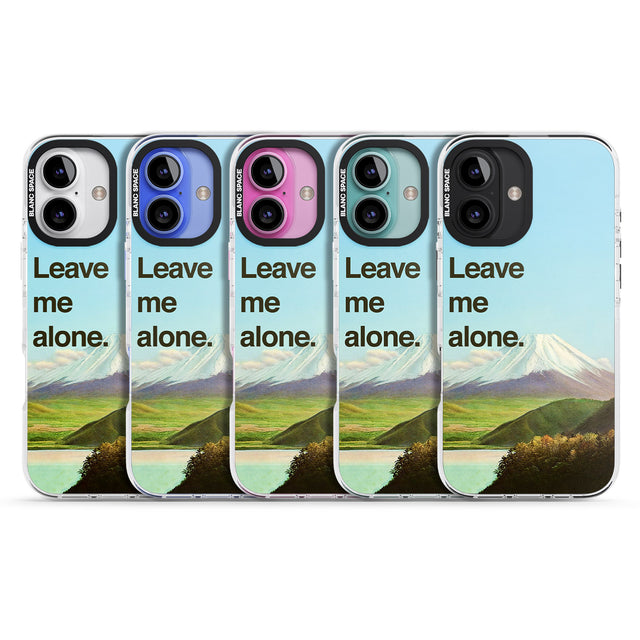 iPhone 16 Pro Max Leave me alone Black Impact Phone Case