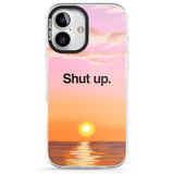 iPhone 16 Pro Max Shut up Black Impact Phone Case