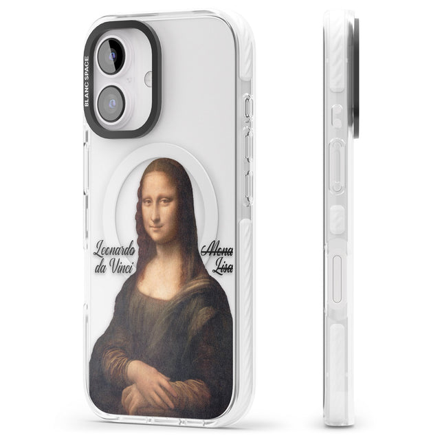 iPhone 16 Pro Max Mona Lisa Cutout Black Impact Phone Case