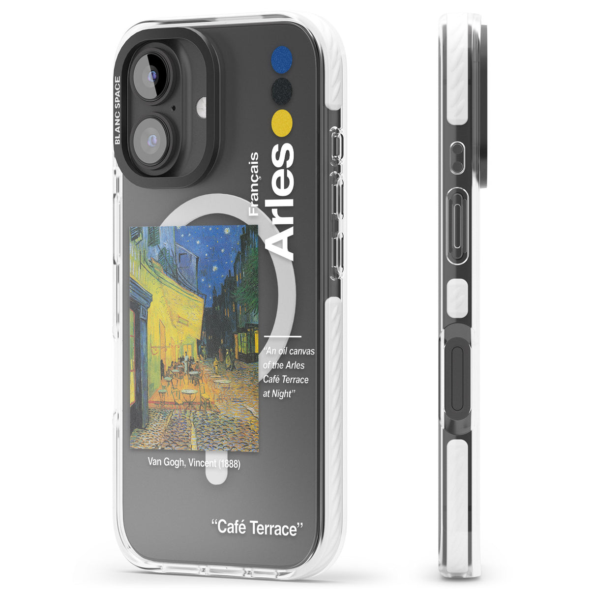 iPhone 16 Pro Max Cafe Terrace at Night Black Impact Phone Case