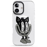 iPhone 16 Pro Max Faded Feline Black Impact Phone Case