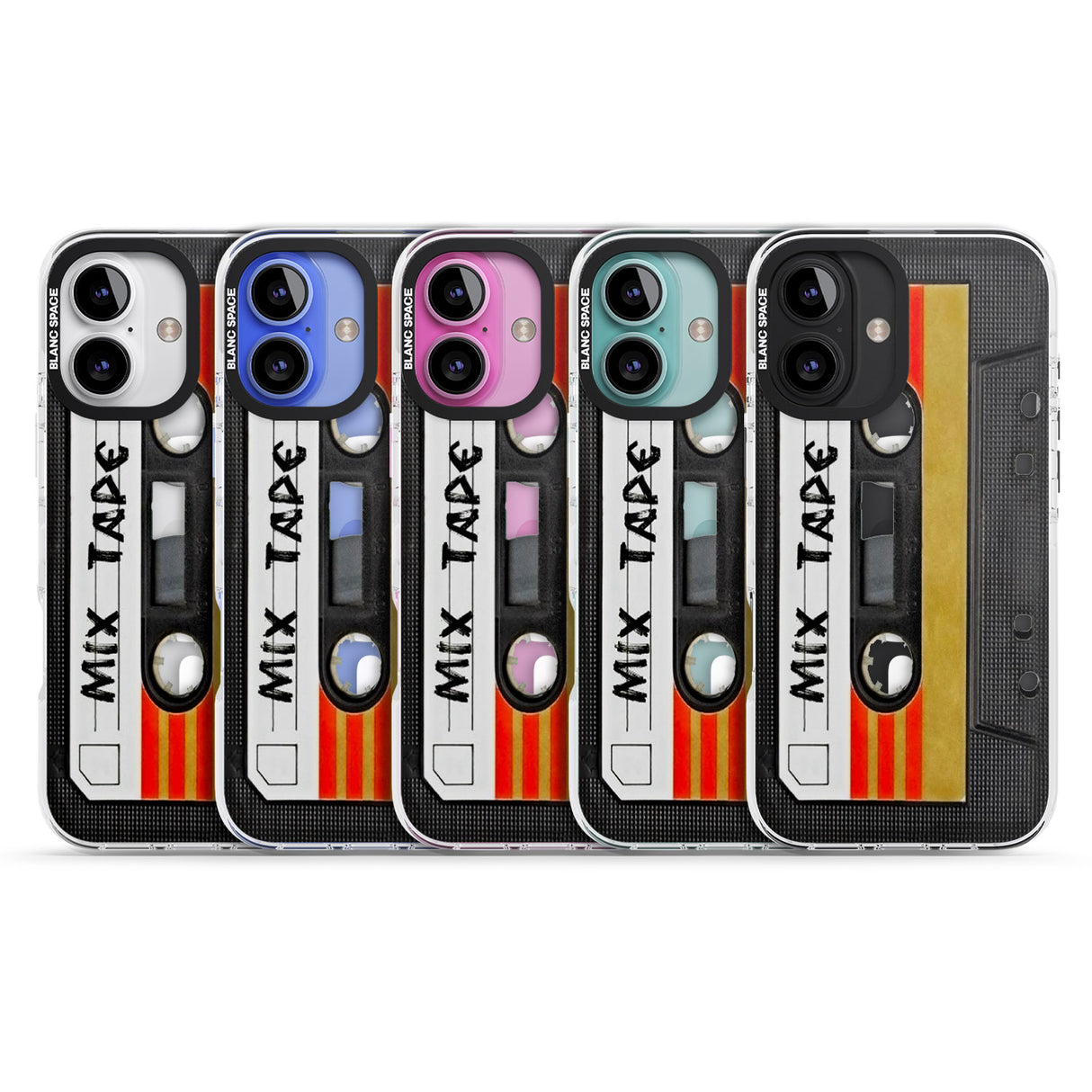 iPhone 16 Pro Max Retro Mix Tape Black Impact Phone Case