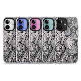 iPhone 16 Pro Max Pastel Snakeskin - Grey Black Impact Phone Case