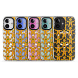 iPhone 16 Pro Max Gingerbread Cookie Pattern Black Impact Phone Case