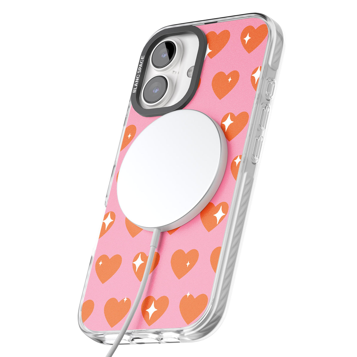 iPhone 16 Pro Max Sweet Hearts (Sunset) Black Impact Phone Case