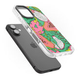 iPhone 16 Pro Max Psychedelic Salad Black Impact Phone Case