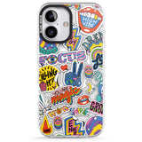 iPhone 16 Pro Max Magic Sticker Collage Black Impact Phone Case