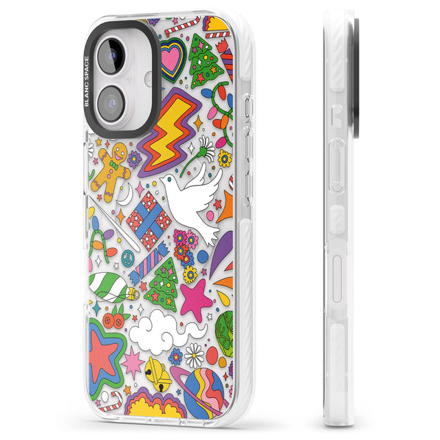 iPhone 16 Pro Max Whimsical Wonderland Black Impact Phone Case