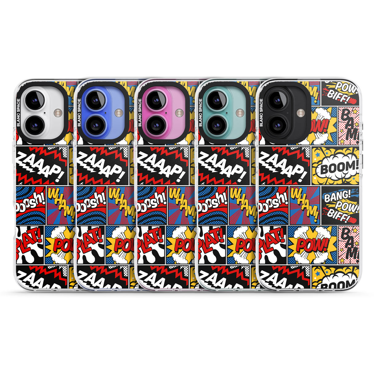 iPhone 16 Pro Max Onomatopoeia Black Impact Phone Case