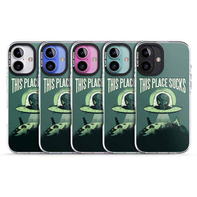 iPhone 16 Pro Max EARTH SUCKS Black Impact Phone Case