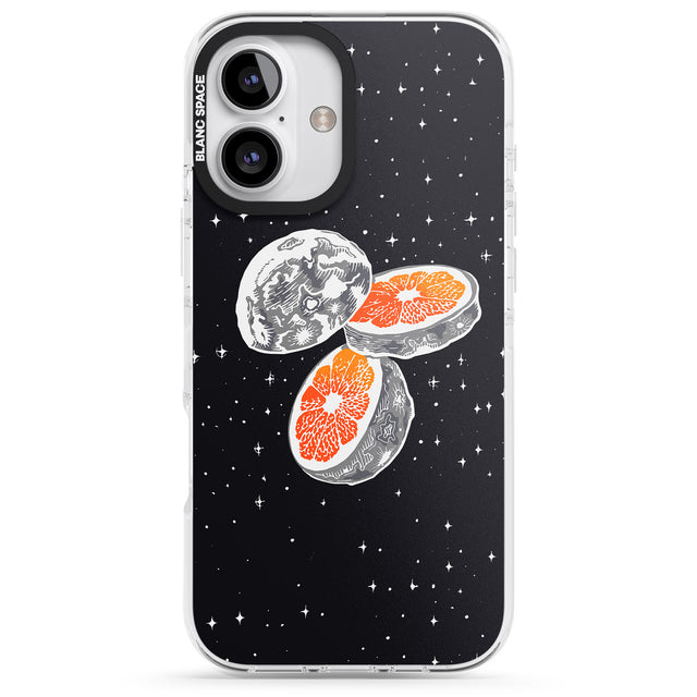 iPhone 16 Pro Max Blood Orange Moon Black Impact Phone Case