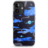 iPhone 16 Pro Max Blue Galaxy Black Impact Phone Case