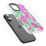 iPhone 16 Pro Max Pink Lava Black Impact Phone Case