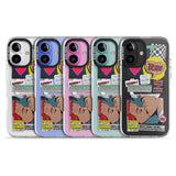 iPhone 16 Pro Max Retro Sticker Mix Black Impact Phone Case