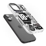 iPhone 16 Pro Max Black Sticker Mix Black Impact Phone Case