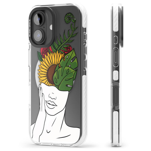 iPhone 16 Pro Max Let The Mind Flourish Black Impact Phone Case